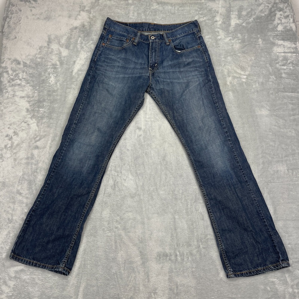 Vintage Levi's Jeans Mens 31x30 Blue Denim 527 Whiskered Slim Bootcut Leg Y2K